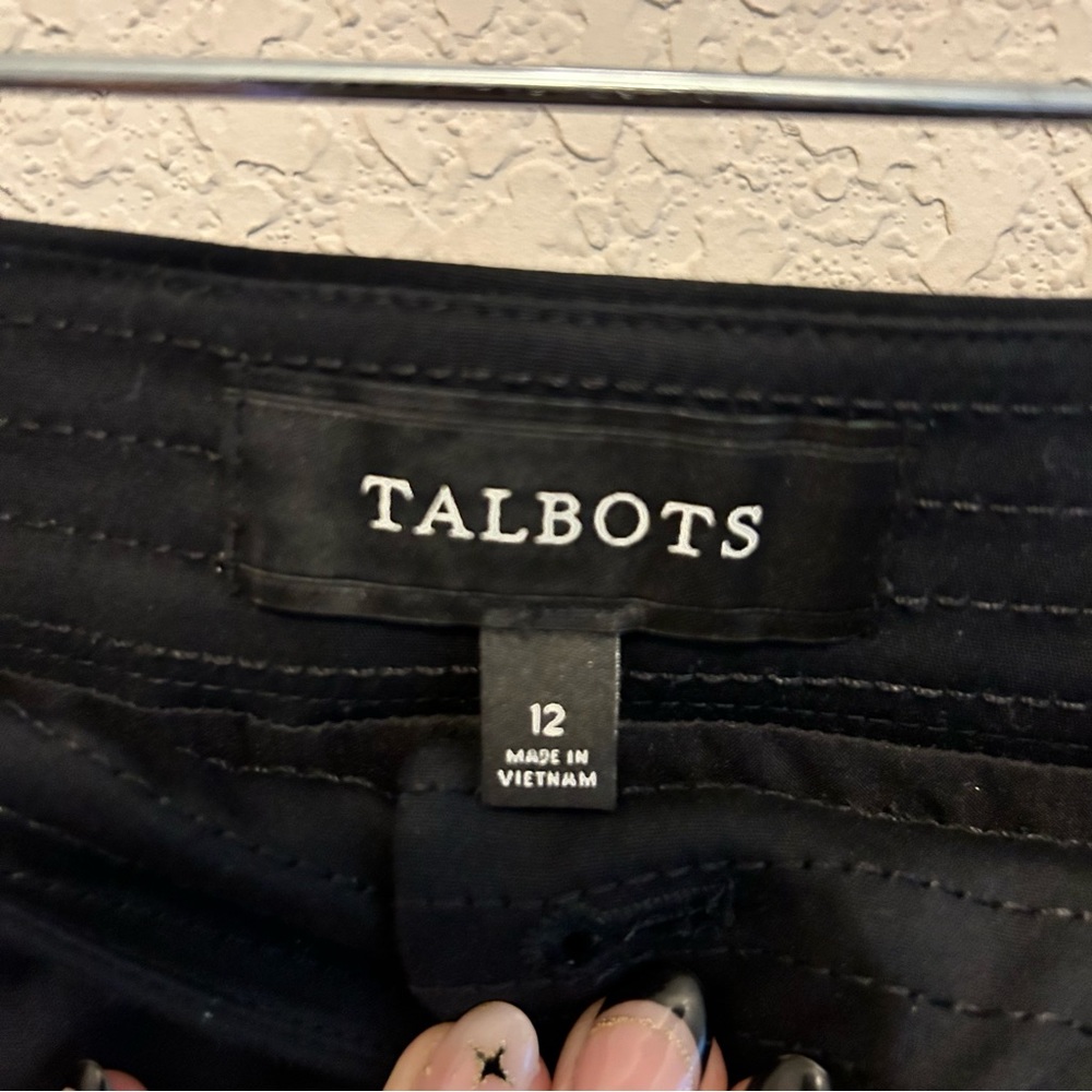 Talbots Black Knee Length Skirt Size 12 - Picture 3 of 4